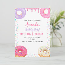 Cute Sweet Donut Birthday