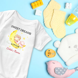 Cute Sweet Dreams Little Flicka Anpassningsbar T Shirt