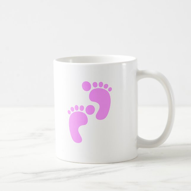 Cute Sweet Footstep Rolig tröja Kaffemugg (Höger)