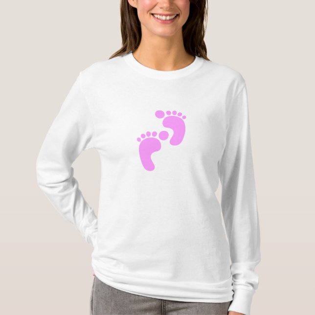 Cute Sweet Footstep Shirt Tröja (Framsida)