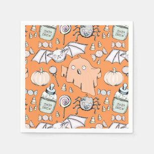 Cute & Sweet Halloween Barns födelsedag Pappersservett