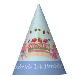 Cute Sweet-kaniner med kummelblå Barns födelsedag