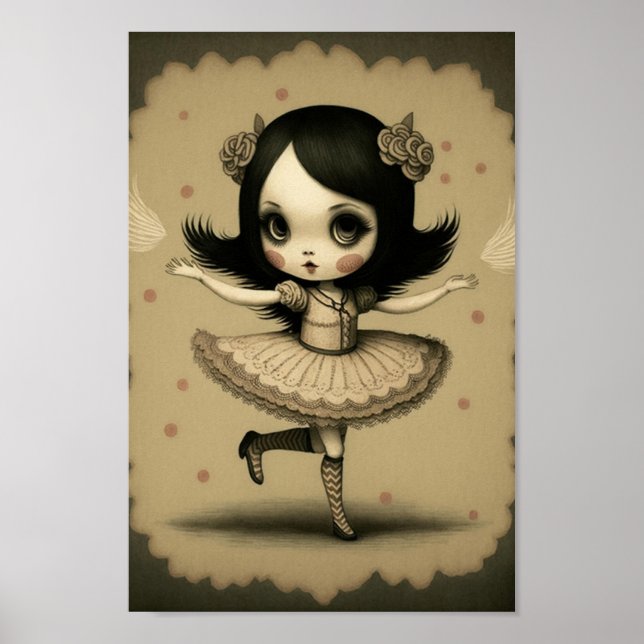 Cute Sweet Little Flapper Girl Poster (Framsidan)