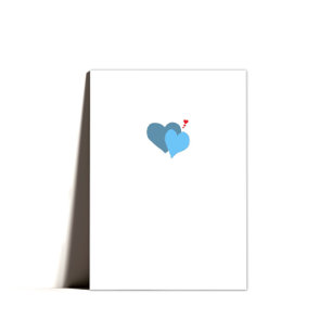 Cute Sweet Minimal Valentine Card Helgkort