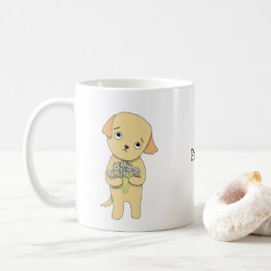 Cute Sweet Puppy med Ooopsie Daisys eget namn Kaffemugg