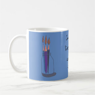 Cute Sweet Quirky Varje barn är en konstnär Kaffemugg