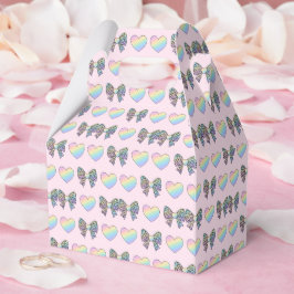  cute sweet rainbow hearts pastel gradient pattern presentaskar