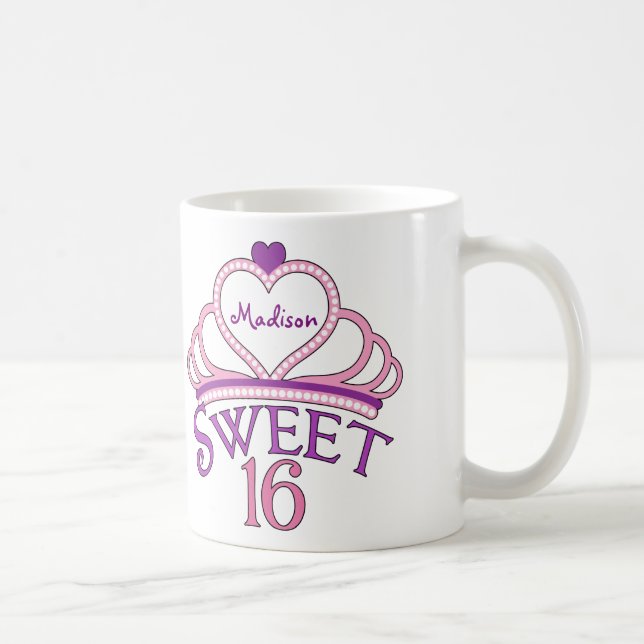 Cute Sweet sixteen-Anpassningsbar Kaffemugg (Höger)