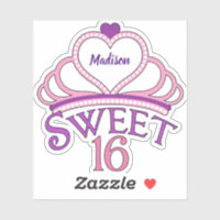 Cute Sweet sixteen Birthday Girl Anpassningsbar Ti