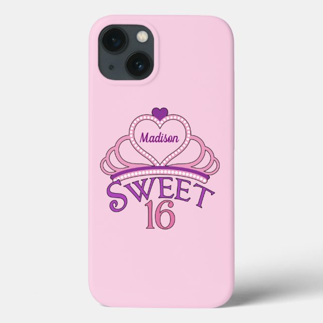 Cute Sweet sixteen Birthday Girl Personlig Rosa (Baksida)