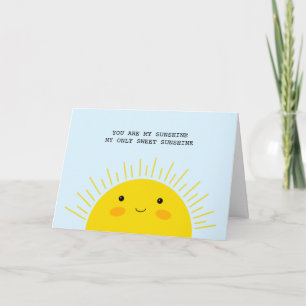 Cute Sweet Sunshine Valentine-årsdagen Kärlek Kort