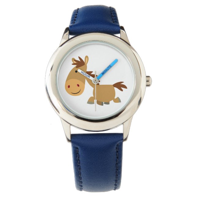 Cute Sweet Tecknad Horse Watch Armbandsur (Framsida)