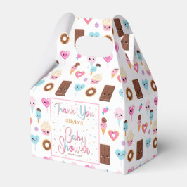 Cute Sweet & Trets Baby Shower-Tack Presentaskar