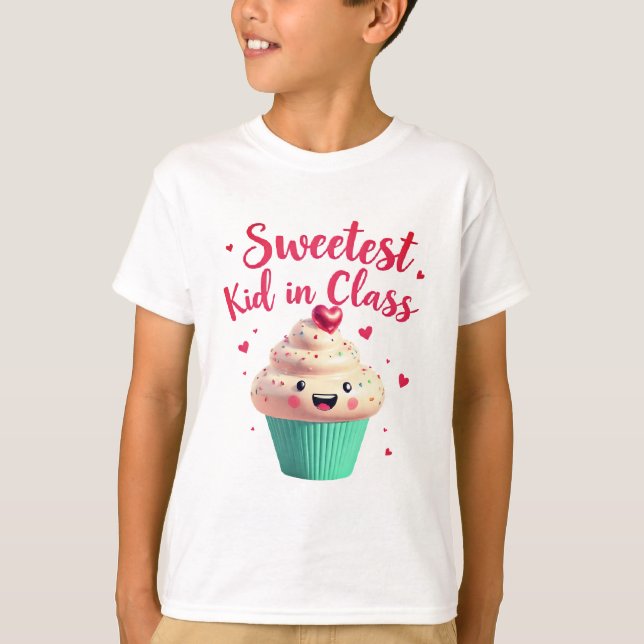 Cute Sweetest Kid i klass School Te T Shirt (Framsida)
