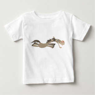 Cute Swift Tecknad Horse Baby T-Shirt