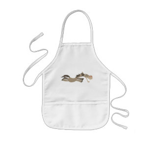 Cute Swift Tecknad Horse Children Apron Barnförkläde