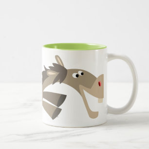 Cute Swift Tecknad Horse Mugg