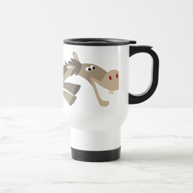 Cute Swift Tecknad Horse Mugg (Höger)