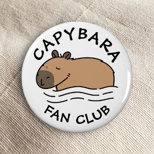 Cute Swimming Capybara Personlig Flasköppnare