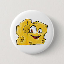 Cute Swiss Cheese Funny Tecknade figurer Mascot