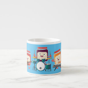Cute sylt-sessionsmusiker tecknad humor espressomugg