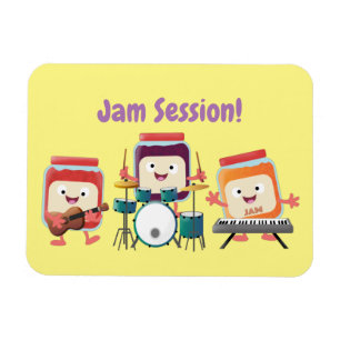 Cute sylt-sessionsmusiker tecknad humor magnet