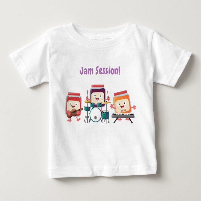 Cute sylt-sessionsmusiker tecknad humor t shirt (Framsida)