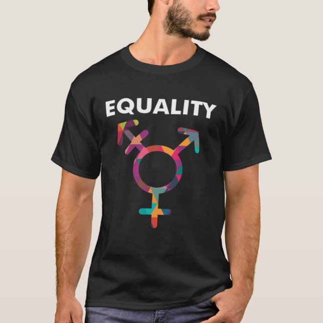 Cute Symbol LGBT Support Transgender Gay Pride T Shirt (Framsida)