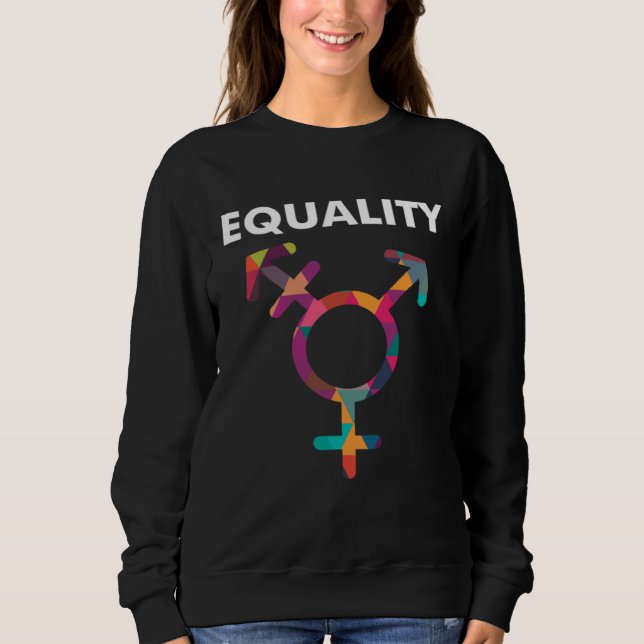 Cute Symbol LGBT Support Transgender Gay Pride T Shirt (Framsida)
