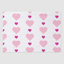 Cute Symmetrical Många Rosa Hearts on White