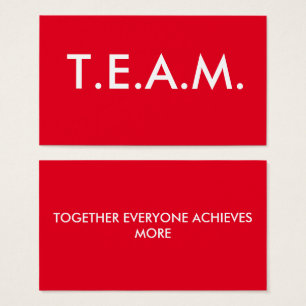 CUTE T.E.A.M. T-Shirt Visitkort