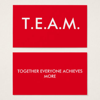 CUTE T.E.A.M. T-Shirt Visitkort