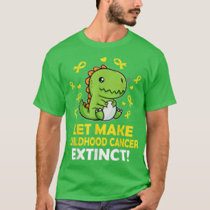Cute T Rex Dinosaur Låt oss till cancer hos barn Shirt