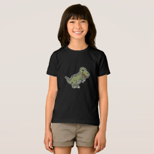 Cute T-Rex Dinosaur Sticker - Lustigt Tecknad Dino T Shirt
