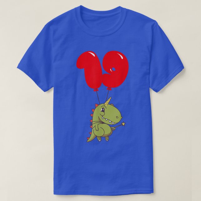 Cute T-Rex Fairy - 19th Birthday - Kids Balloon Pa T Shirt (Design framsida)