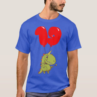 Cute T-Rex Fairy - 19th Birthday - Kids Balloon Pa T Shirt