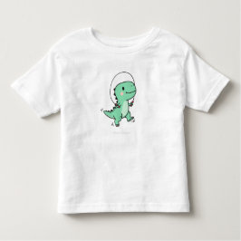 Cute T-Rex Jumping Rope for Kids T Shirt