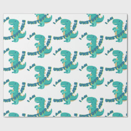 Cute T-REX med motiveringscitat Presentpapper