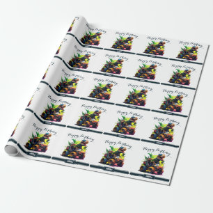 Cute T-Rex Riding Monster Lastbil Dinosaur Birthda Presentpapper