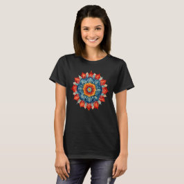 Cute T-shirt Mandala-färgdesign