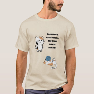 Cute t-shirt med kattskämt
