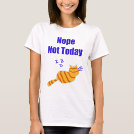Cute T Shirt som visar att katten sover