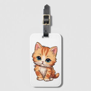 Cute Tabby katt Bagagebricka