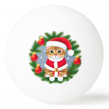 Cute Tabby katt i Santa Outfit