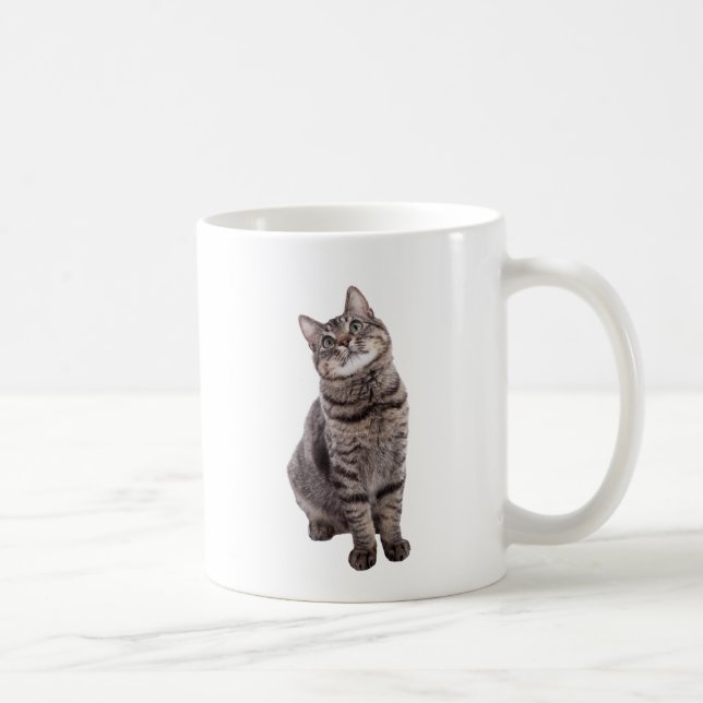 Cute Tabby katt Kaffemugg (Höger)