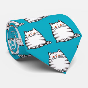Cute Tabby katt - Kawaii kattunge för kattälskare Slips