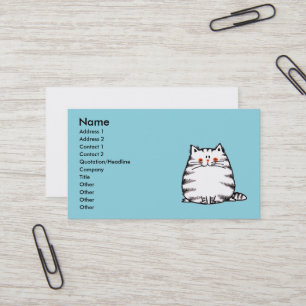 Cute Tabby katt - Kawaii kattunge för kattälskare Visitkort