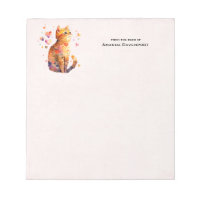 Cute Tabby katt med Hearts