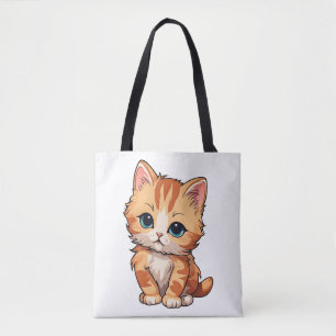 Cute Tabby katt Tygkasse