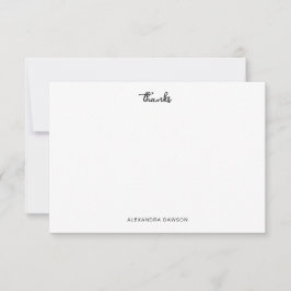 Cute Tack Black White-skript-kort